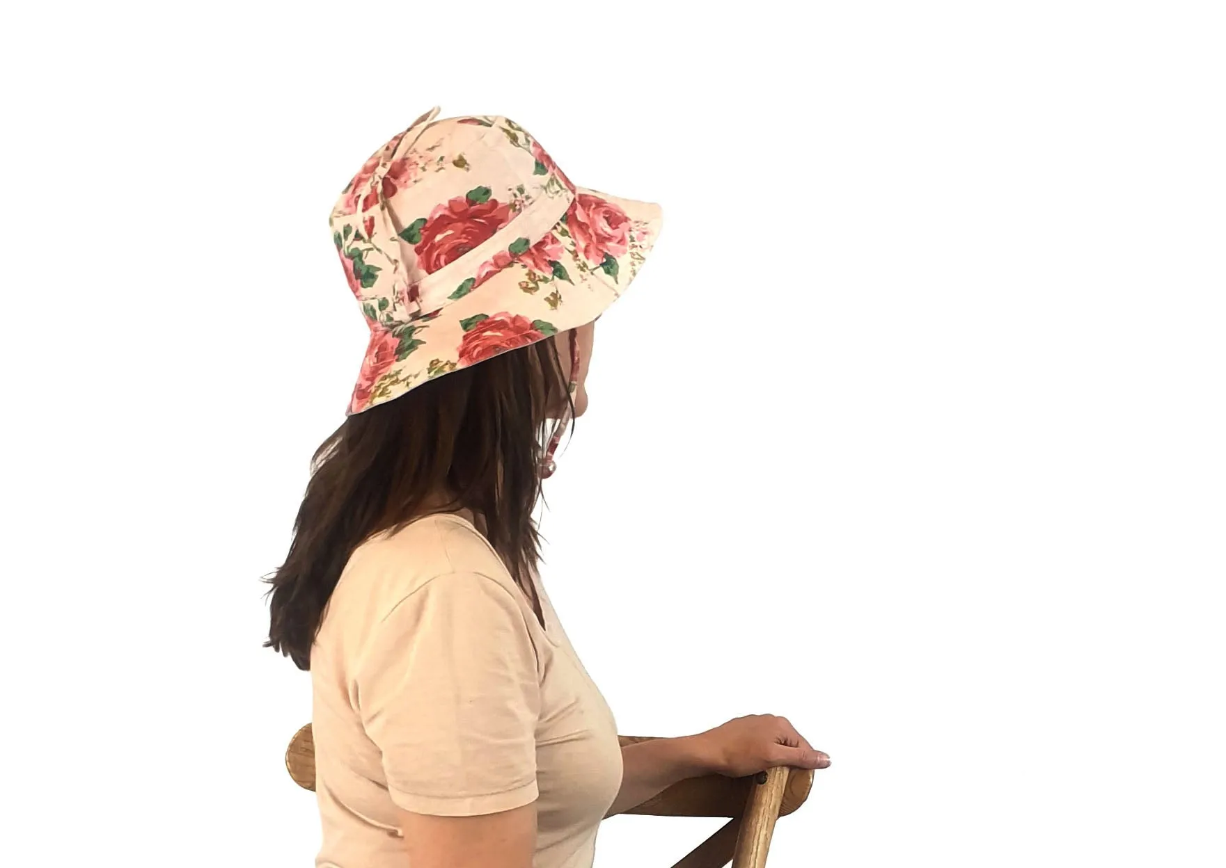 Toshi pink cotton hat size large child/S adult