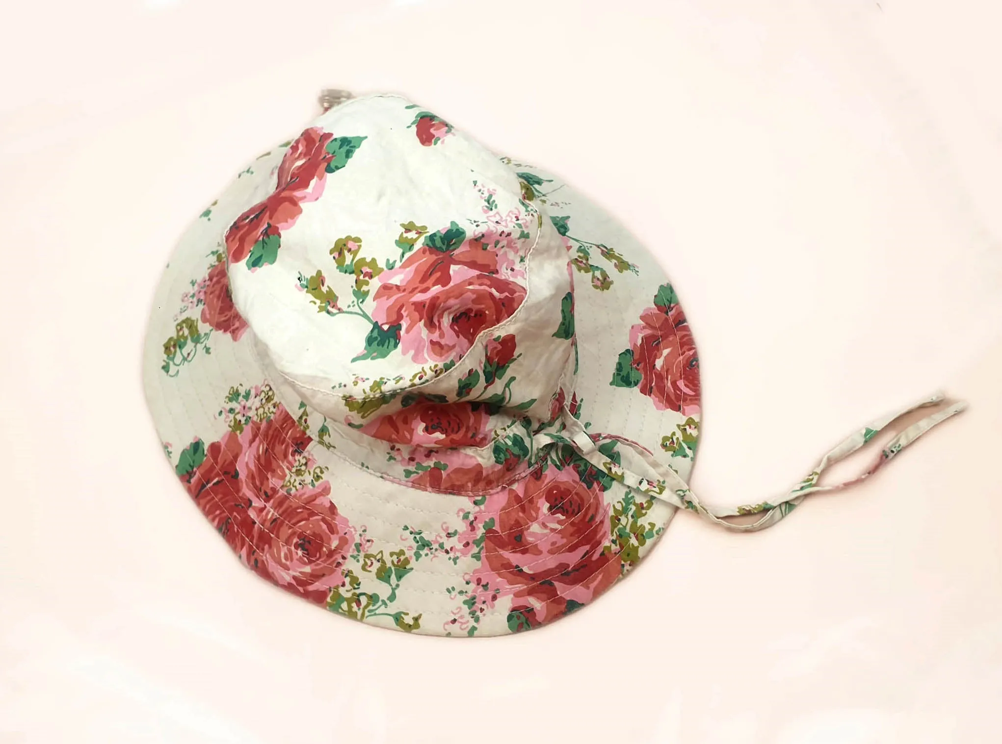 Toshi pink cotton hat size large child/S adult