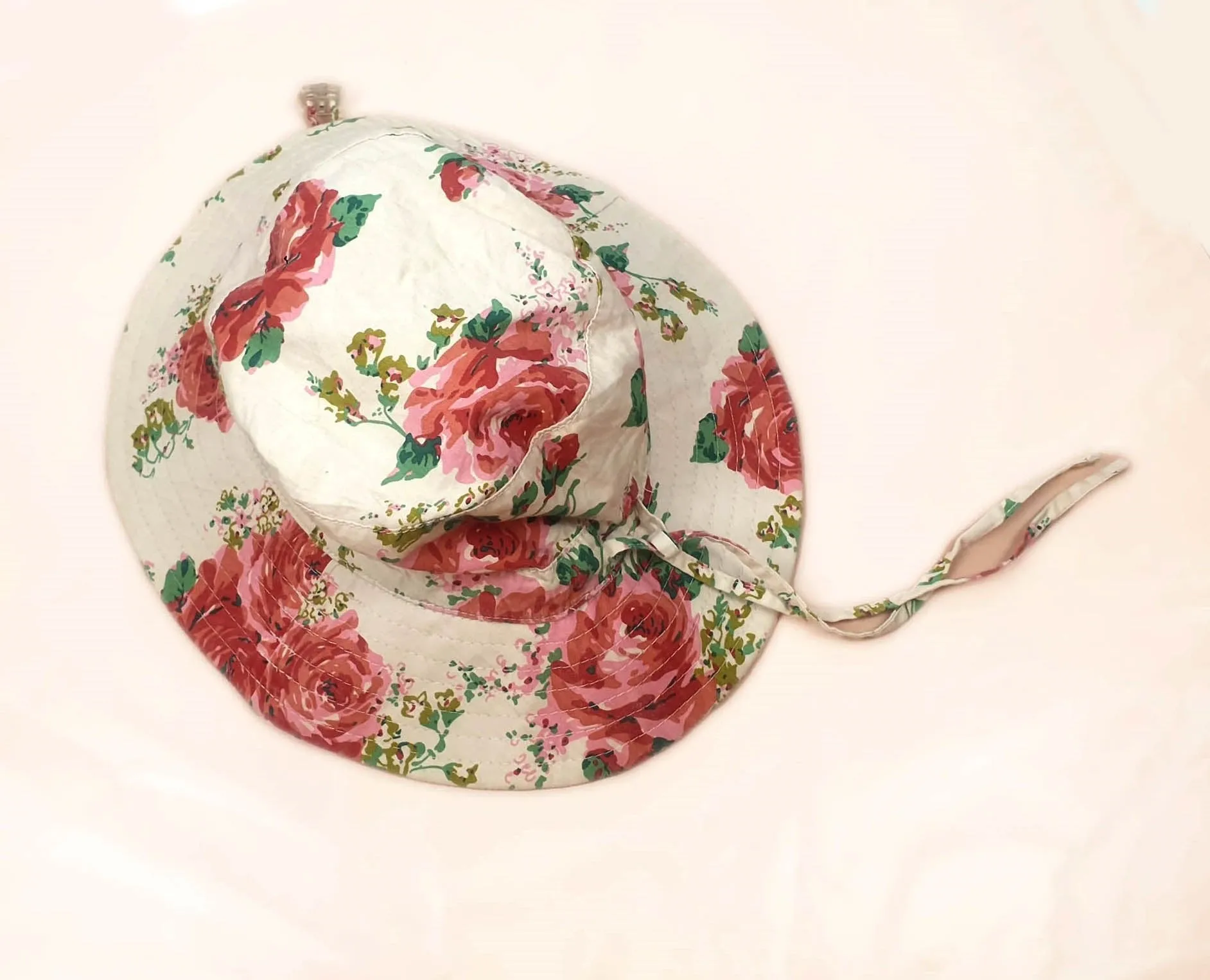 Toshi pink cotton hat size large child/S adult