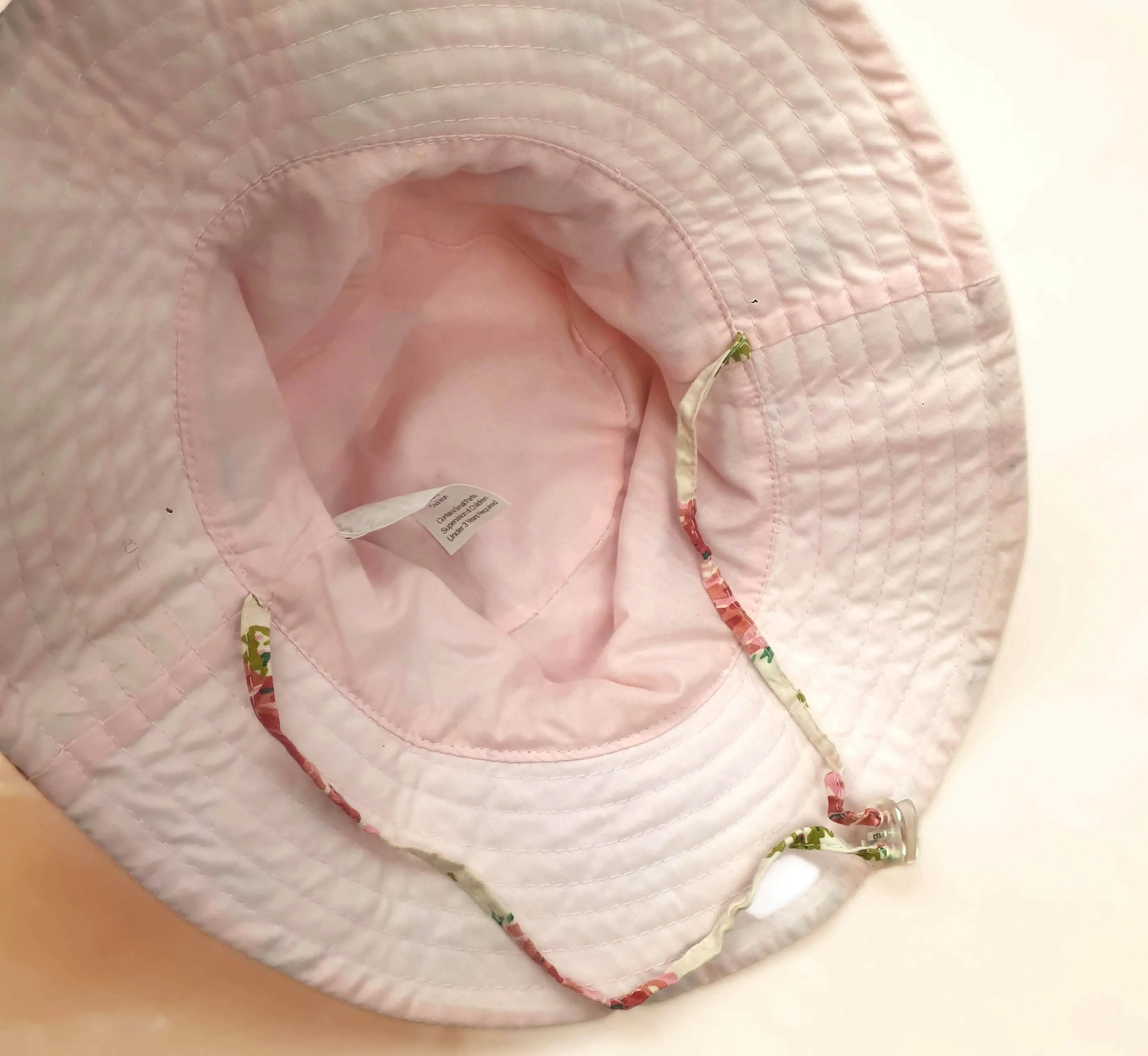 Toshi pink cotton hat size large child/S adult