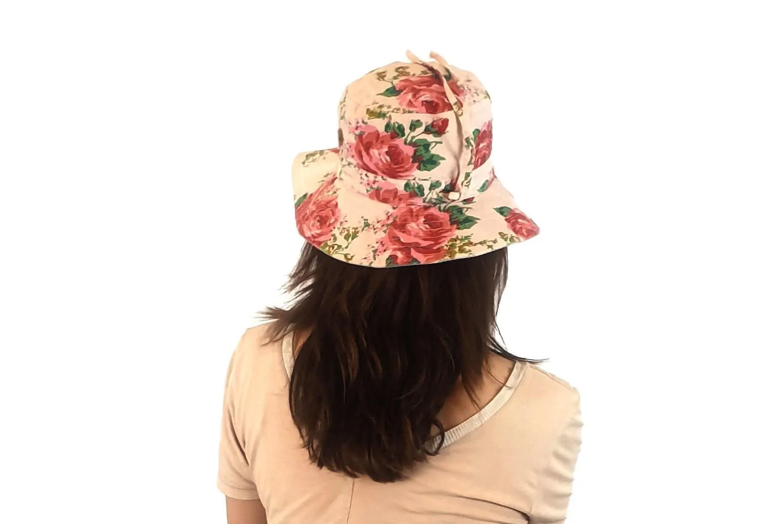 Toshi pink cotton hat size large child/S adult