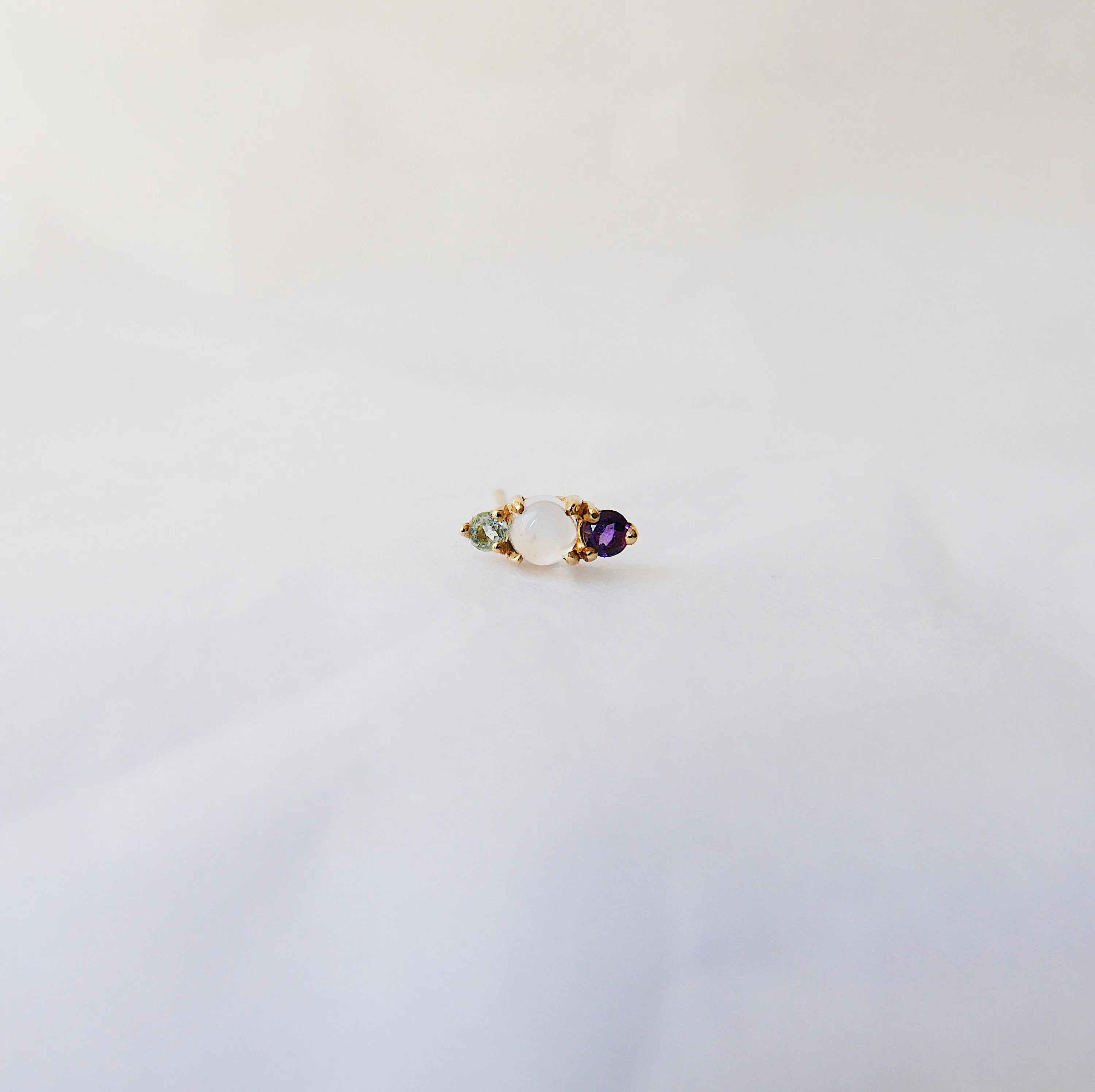 Trio Moonstone Earring - RTS
