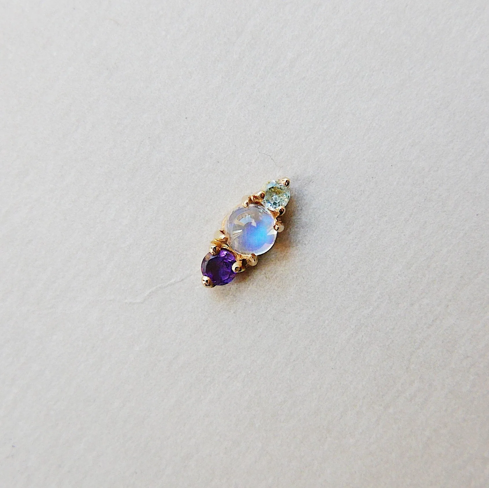 Trio Moonstone Earring - RTS