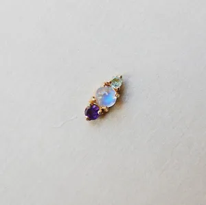 Trio Moonstone Earring - RTS
