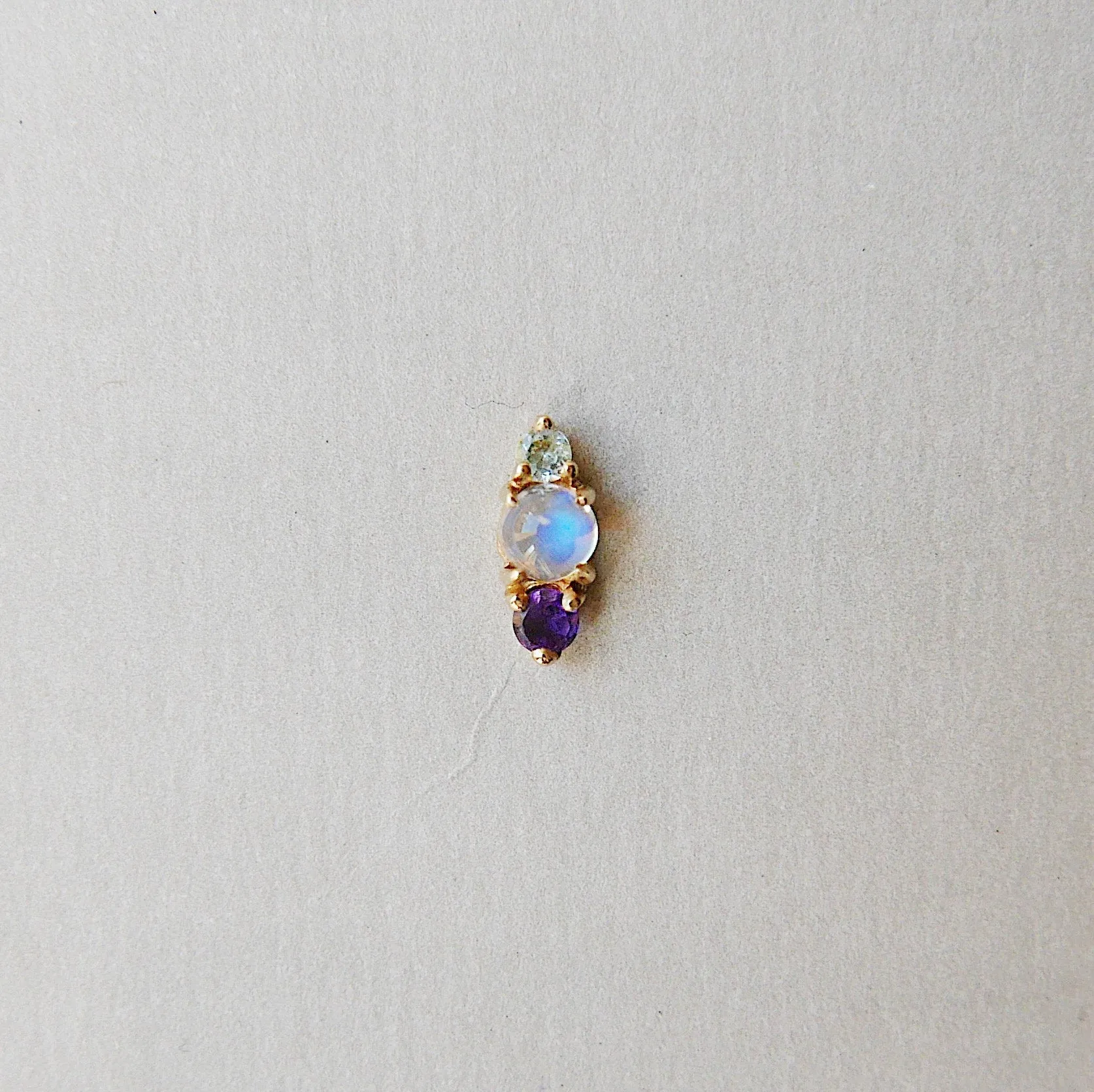Trio Moonstone Earring - RTS
