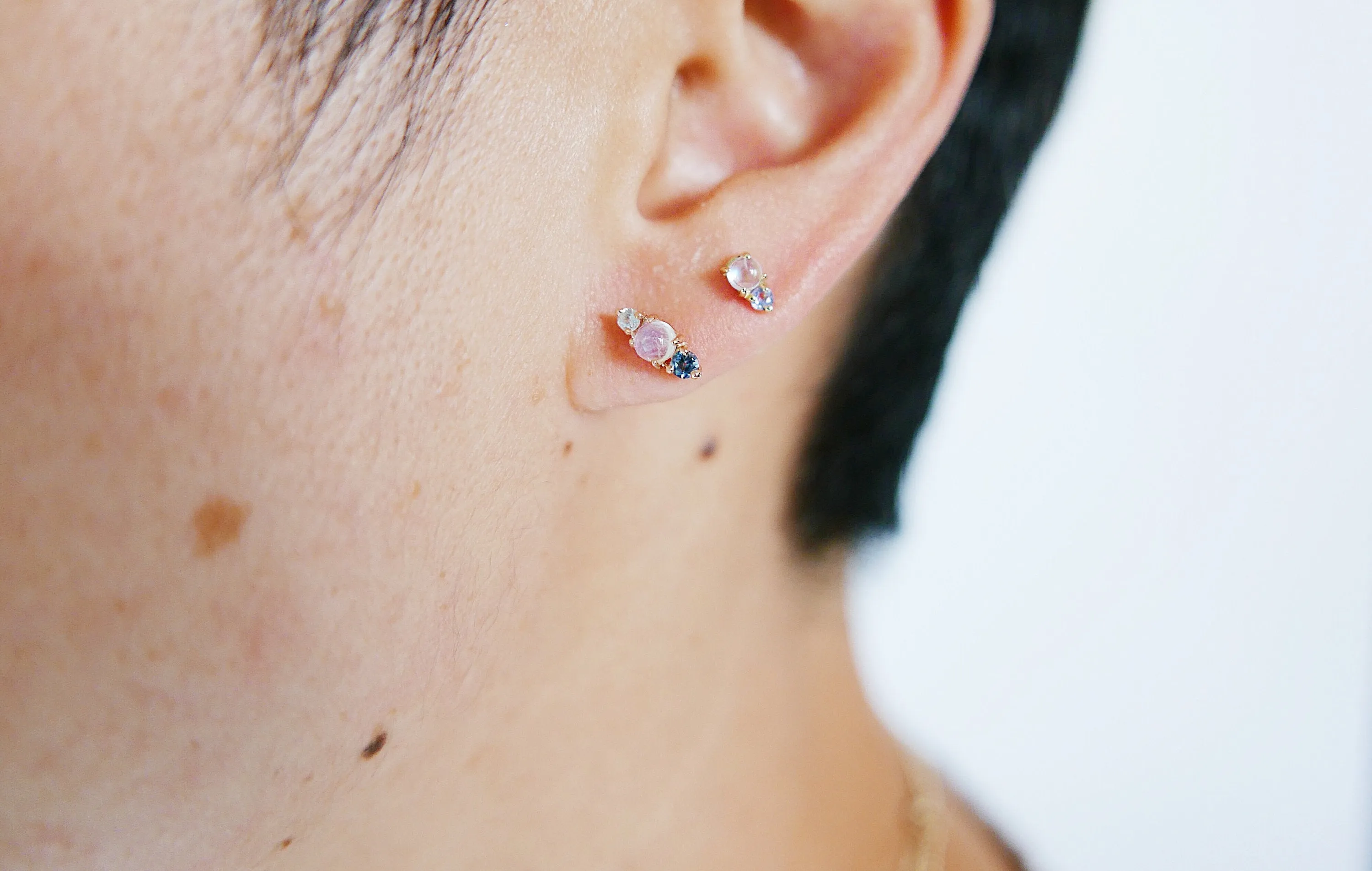 Trio Moonstone Earring