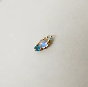 Trio Moonstone Earring
