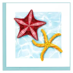 Two Starfish Quilling Card