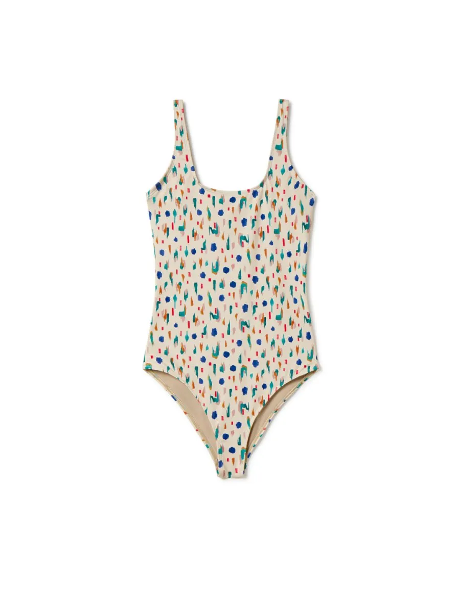 Tyrella Swimsuit Abstract Print