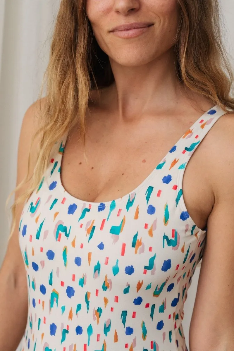 Tyrella Swimsuit Abstract Print