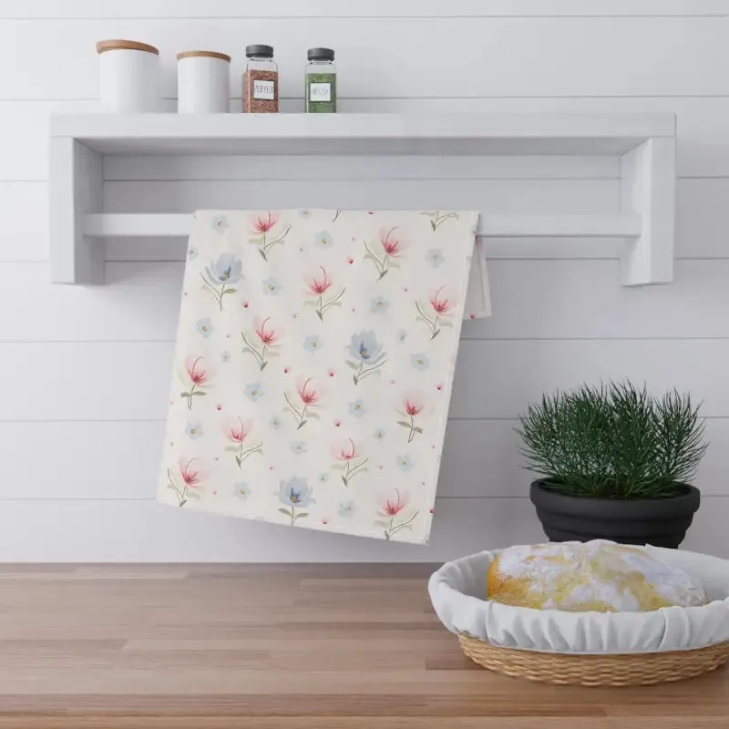 Vibrant Floral Cotton Tea Towels for Lively Kitchens