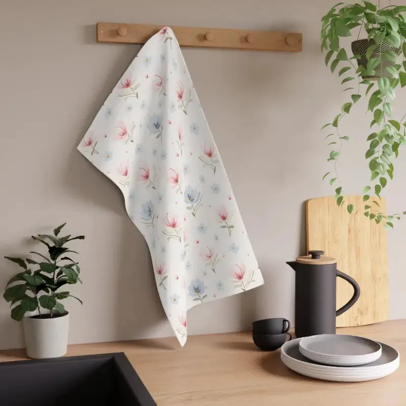 Vibrant Floral Cotton Tea Towels for Lively Kitchens