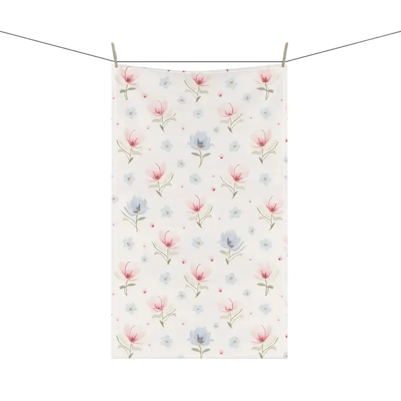 Vibrant Floral Cotton Tea Towels for Lively Kitchens