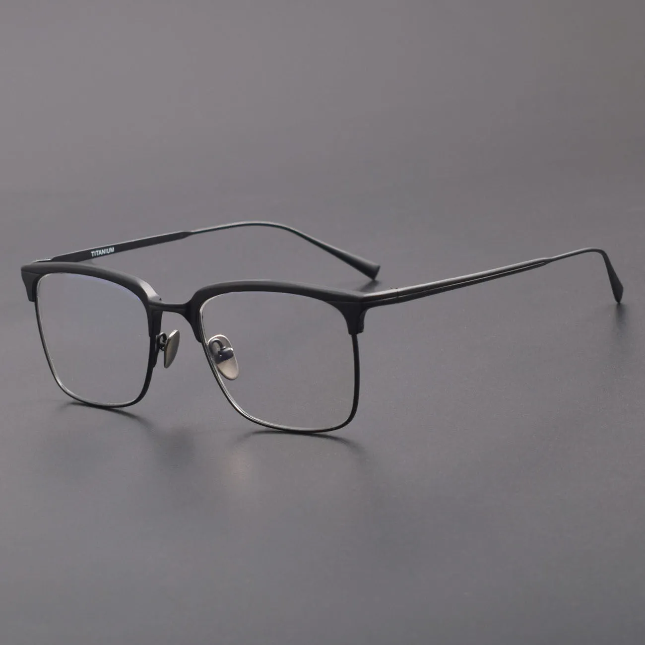 Waloorf Retro Titanium Square Glasses Frame