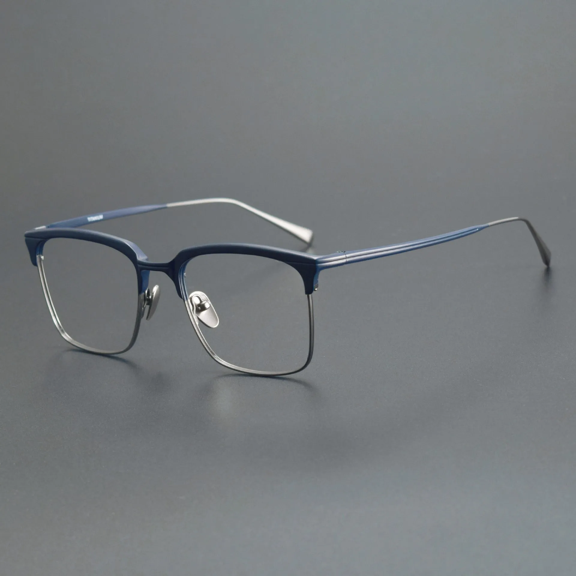 Waloorf Retro Titanium Square Glasses Frame