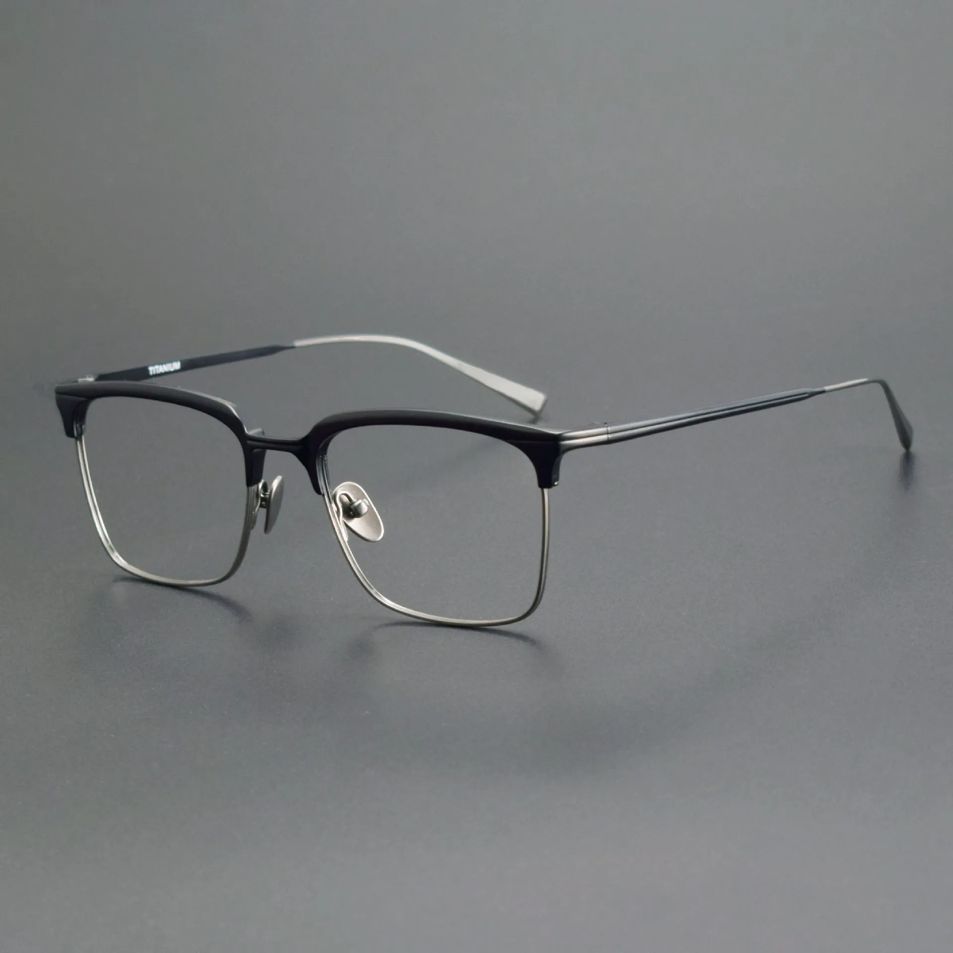 Waloorf Retro Titanium Square Glasses Frame