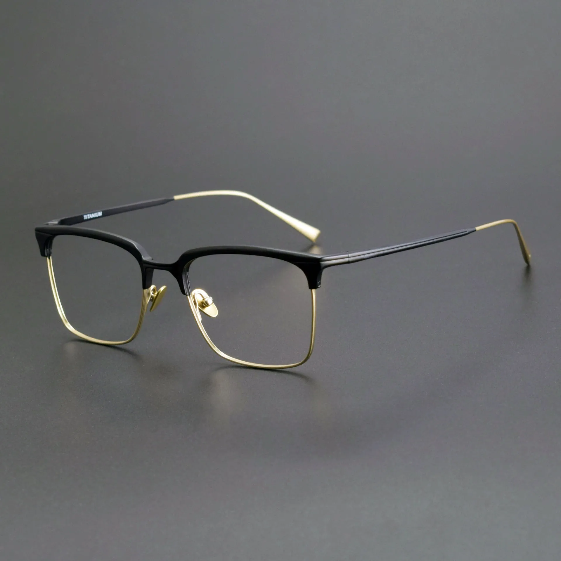 Waloorf Retro Titanium Square Glasses Frame