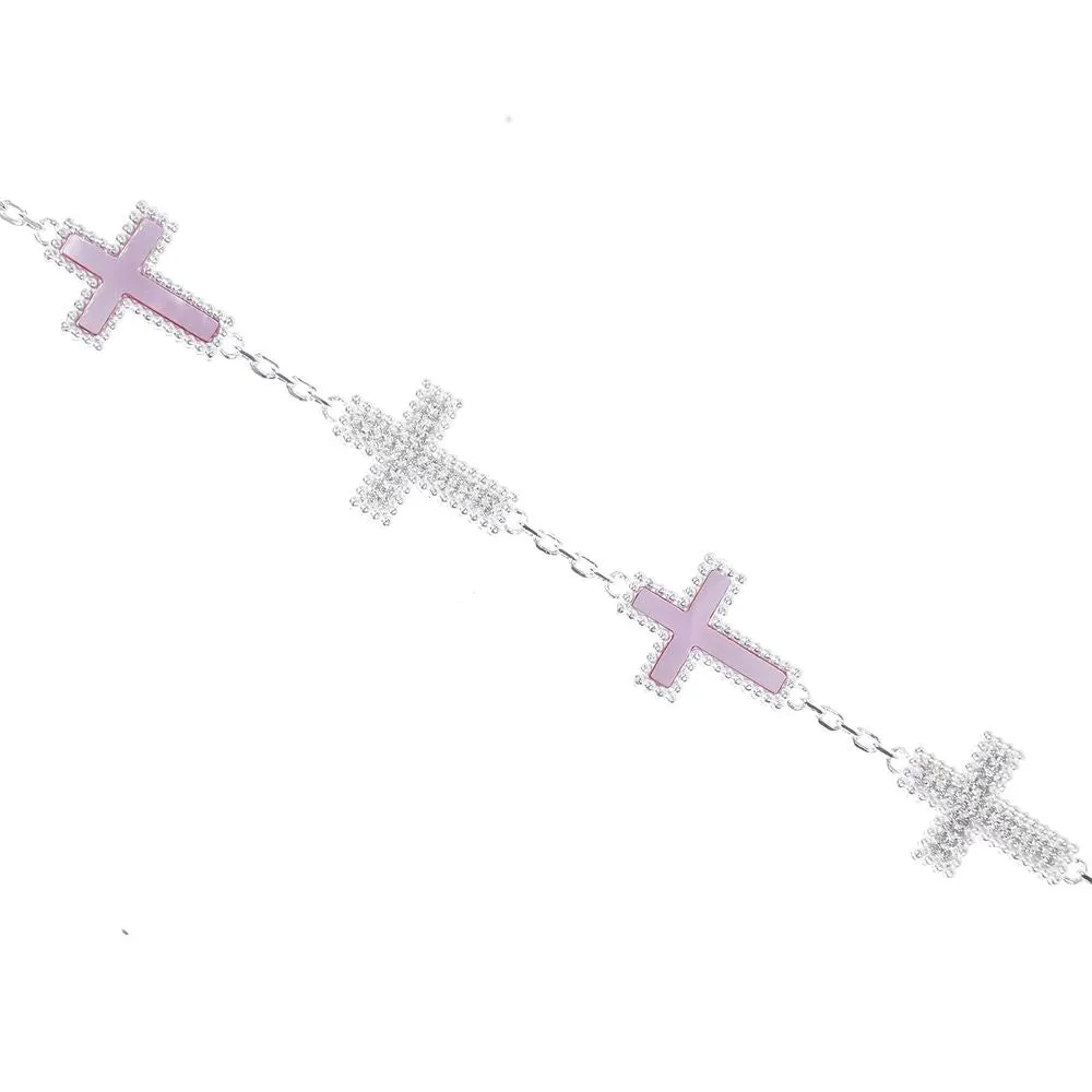WIC | Street Pink Cross Bracelet