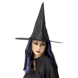 Witch Hat, Black, Shiny