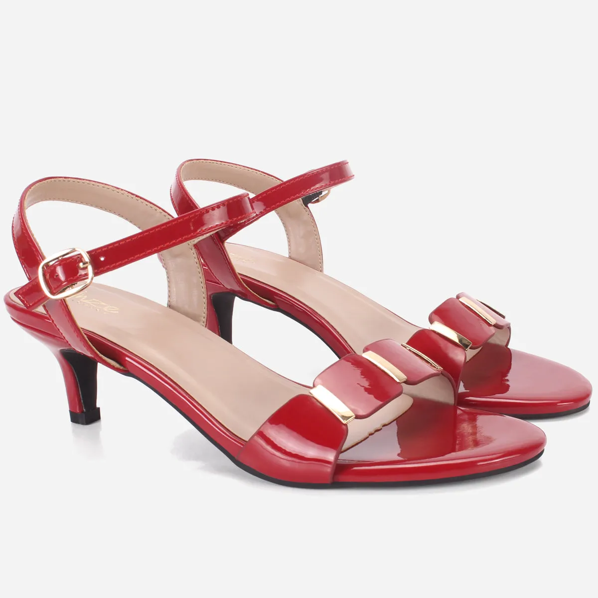 Women "JADEN" Heeled Open Toe Party Sandals