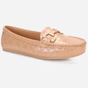 Womens "MAEYRUM" Flat Comfy Slide In Moccasins