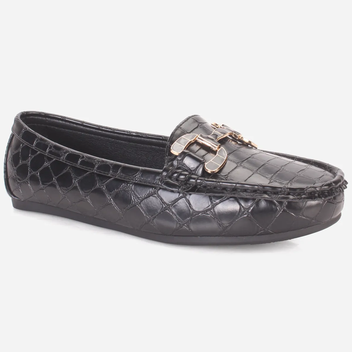 Womens "MAEYRUM" Flat Comfy Slide In Moccasins